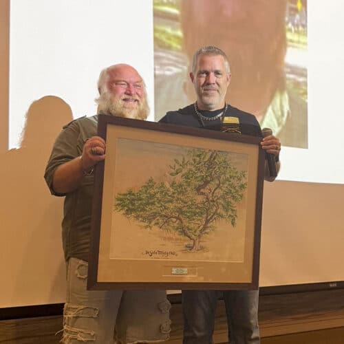 John Harris accepting the Lifetime Achievement Award